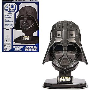 4D Build Star Wars Cardstock Model Kits: 83-Pc Darth Vader Helmet $9, 201-Pc R2-D2 $10, 160-Pc X-Wing $11.90 & More