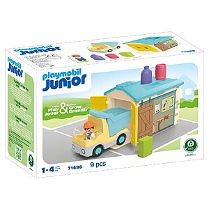 Playmobil Junior Construction Truck Playset with Garage $23.61 + Free Shipping w/ Prime or on $35+