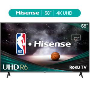 58" Hisense HDR R6 Series 4K UHD LCD Roku Smart TV (58R6E3) $238 + Free Shipping