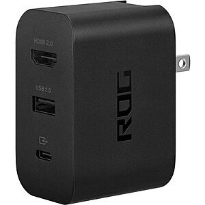 ASUS ROG 65W Gaming Charger Dock w/ HDMI 2.0, USB Type-A & USB-C $29.99 + Free Shipping