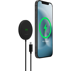 mophie Snap+ 15W Fast Charge Wireless Charger w/ MagSafe (Black) $12.99 + Free Shipping