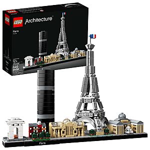 649-Piece LEGO Architecture Paris City Skyline w/ Eiffel Tower Building Kit $39.95 + Free Shipping