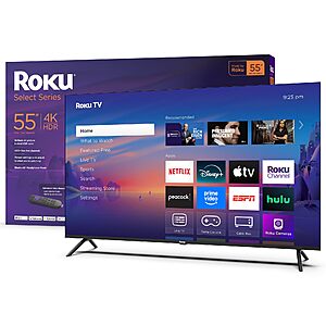 55" Roku Smart 4K HDR TV w/ Enhanced Voice Remote $249.99 + Free Shipping
