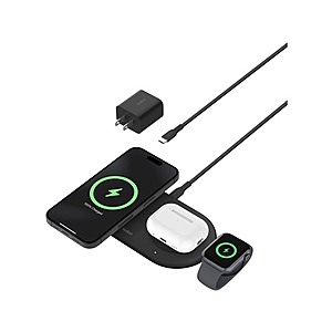 Belkin 3-in-1 MagSafe Wireless Charging Pad w/ Qi2  + Free Shipping w/ Prime