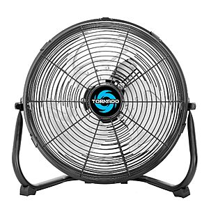 12" Tornado Industrial Metal Floor Fan (3-Speed) $31.70 + Free Shipping