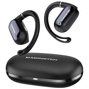 Monster Open Ear AC322 Wireless Bluetooth 5.4 Headphones (Black) $29.99 + Free Shipping w/ Prime or on $35+