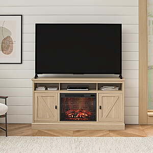 Ameriwood Home Ashton Lane Fireplace TV Stand (up to 65
