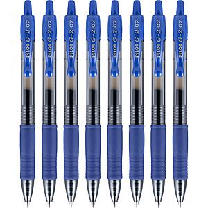 8-Pack Pilot G2 Premium Gel Roller Blue Pens (Fine Point 0.7 mm) .50