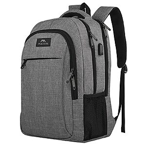 15.6" Matein Travel Laptop Backpack (Grey) $17.37 + Free Shipping w/ Prime or on $35+