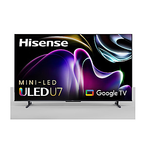 85" Hisense U7 Series Mini-LED Dolby Vision 4K Google Smart TV $998 + Free Shipping