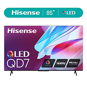 Hisense QD7 Series QLED 4K UHD 144Hz 85" Google Smart TV $648 + Free Shipping
