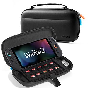JSAUX Nintendo Switch 2 Cases: Hard Shell Case $12, Slim Carrying Case (Various) $11.95 