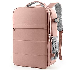 HOTOR Travel Backpack for 15.6" Laptop (Pink or Black) $19.98 + Free Shipping w/ Prime or on $35+
