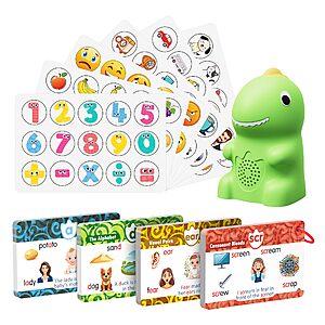 73-Piece Interactive Dinosaur Talking Pen with Phonics Flash Cards $14.99 + Free Shipping w/ Prime or on $35