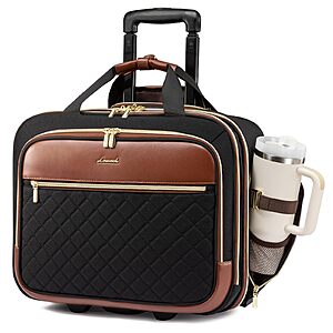 LOVEVOOK Rolling Laptop Bag Women (Fits 17.3" Laptop) $63.99 + Free Shipping