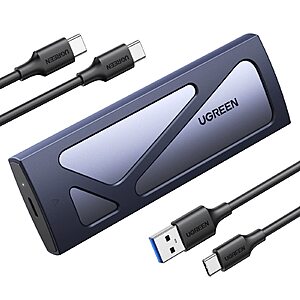 UGREEN SSD Enclosure (10Gbps M.2 NVMe to USB Adapter/Reader) $15.98 + Free Shipping w/ Prime or on $35