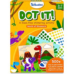 Skillmatics Dot It Sticker Art Kit for Kids (Dinosaurs) $9.49 + Free Shipping w/ Prime or on $35