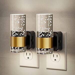 2-Pack JandCase Dimmable LED Wall Plug Night Lights w/ Sensor (Various) $10 