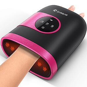 [Prime] QUINEAR Cordless Hand Massager with Heat and Compression (Pink) $35.00 + Free Shipping