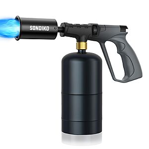 Sondiko Adjustable Flame Propane Torch (Gray & Black) $18.69 + Free Shipping w/ Prime or on $35+