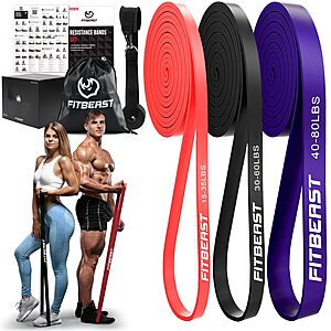 FitBeast Exercise Resistance Bands Sets from $11.54 + Free Shipping w/ Prime or on $35+