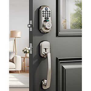 5-in-1 ARPHA WiFi Smart Lock with Camera & Handle Set (2 Colors) $65 + Free S&H