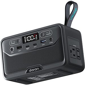 28000mAh DaranEner R101 Lite 89.6Wh LiFePO4 Portable Power Station $48.55 + Free S&H