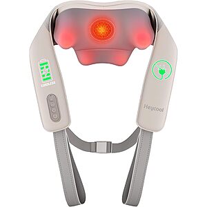 Heycool Cordless Neck & Shoulder Massager w/ Heat $19 + Free S&H