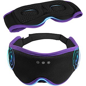 LC-dolida 3D Bluetooth 5.4 Sleep Mask w/ Headphones