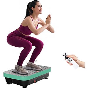 TISSCARE Vibration Plate Exercise Machine w/ 4 Preset Programs & 99 Speed Levels $45 + Free S&H