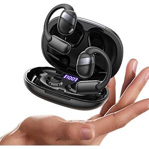 JOYROOM Open-Ear Bluetooth 5.4 Sport Earbuds w/ 16mm Drivers & Touch Controls