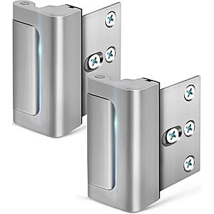 2-pk EverPlus 3" Home Security Reinforcement Door Lock (for Inward Swinging Door)