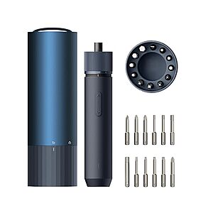 HOTO USB-C Rechargeable Electric Screwdriver w/ 12 Bits $28 + Free S&H