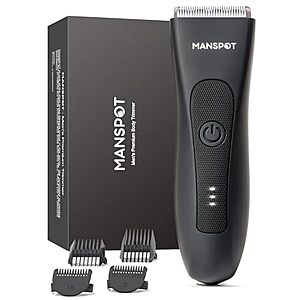 MANSPOT Manscape / Ladyscape Rechargeable Wet/Dry Body Hair Trimmer w/ Guards from $22.80 + Free S&H