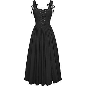 Scarlet Darkness Women's Maxi Renaissance Corset Dress (Various)