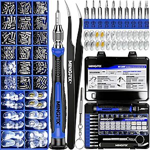 Mingfix Magnetic Eyeglasses Repair Kit w/ 8 Precision Screwdrivers