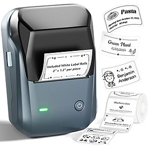 Prime: NIIMBOT B1 Thermal Label Printer w/ 230-Ct 2" x 1.18" Labels $15 + Free S&H