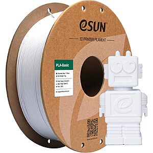 1kg 1.75mm eSUN PLA Basic High Speed 3D Printer Filament (Cold White)