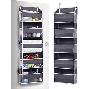 ULG Over Door Organizer w/ 5 Large & 10 Mesh Side Pockets