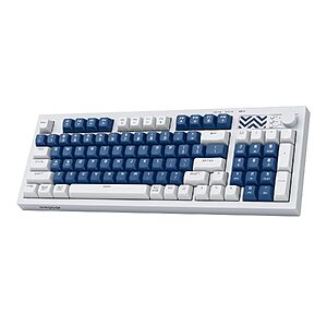 94-Key wegear Pastel Wireless Tri-Mode Gaming Keyboard w/ Media Knob