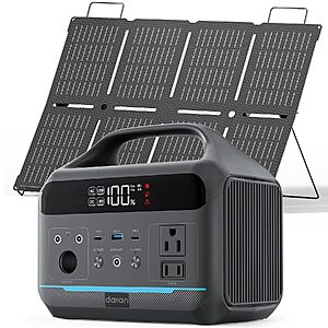 DARAN 288Wh 600W LiFePO4 Power Station w/ 80W Solar Panel $187 + Free S&H