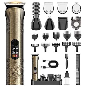 Solati Professional Men's Beard Trimmer & Hair Clipper Grooming Kit