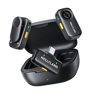 Hollyland LARK A2 Wireless Lavalier Microphone System (2TX + 1RX w/ Charging Case) $29.25 + Free S/H