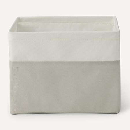 3-Pack Amazon Basics Collapsible Storage Bins with Leather Handles (Linen) $14.99 + Free Shipping w/ Prime or on $35+