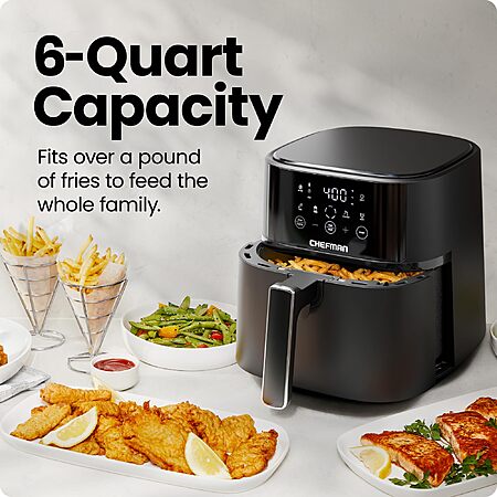 Chefman Air Fryer 6-Qt Now $69.92!