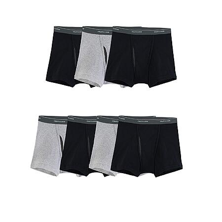7-Pack Fruit of the Loom Men's Coolzone Boxer Briefs (Short Leg, Black and Gray, S-XL) $15.50 + Free Shipping w/ Prime or on $35+