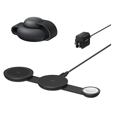 Anker MagSafe MagGo UFO 3-in-1 15W Qi2 Wireless Compact Foldable Travel Charging Pad (Black or White) $44.99 + Free Shipping w/ Prime