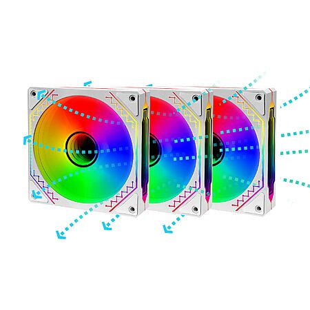 3-Pack PANO-MOUNTS 120mm Reverse Airflow 5V 3Pin ARGB Addressable Infinity Mirror Fans (White) $10.99 + Free Shipping w/ Prime or on $35+