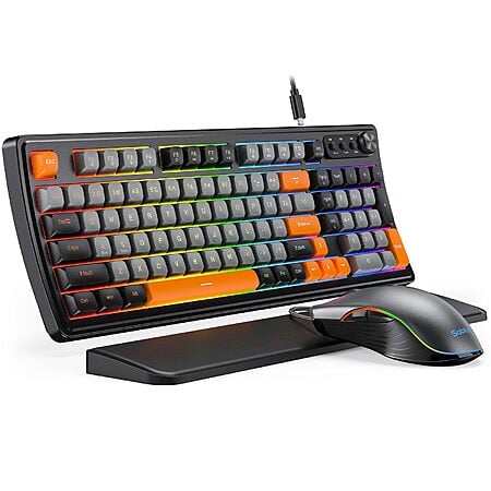 SABLUTE Gaming Keyboard and Mouse Combo w/ Wrist Rest (Various) from $23.99 + Free Shipping w/ Prime or on $35+