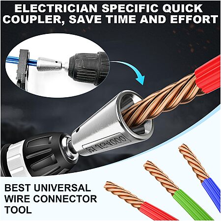 2-Count Nooydio Wire Twister Tool for Power Drill (Fits 6mm Hex Shank) $4.99 + Free Shipping w/ Prime or on $35+